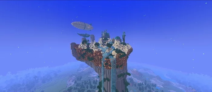 Пирамида, монстры и целый флот. Вот как развлекаются геймеры в Minecraft