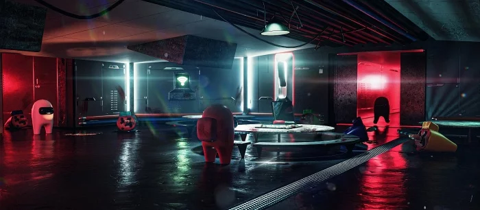 Фанат показал, как могла бы выглядеть Among Us в 3D, с видом от первого лица и трассировкой лучей