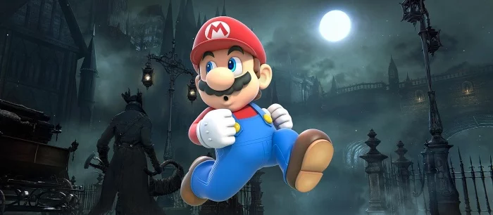 Художник объединил Bloodborne и Super Mario. Такой жути вы еще не видели