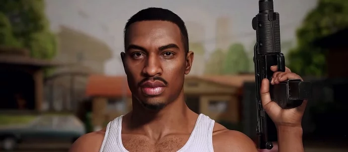 Художник показал реалистичного Си-Джея из GTA San Andreas. Это одна из его самых сложных работ