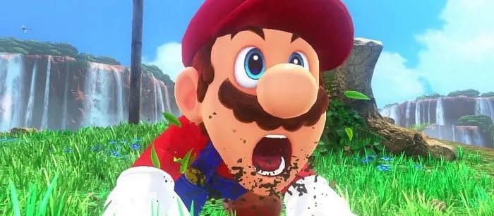 Художник изобразил действительно «суперского» и брутального Марио в стиле Человека-Факела