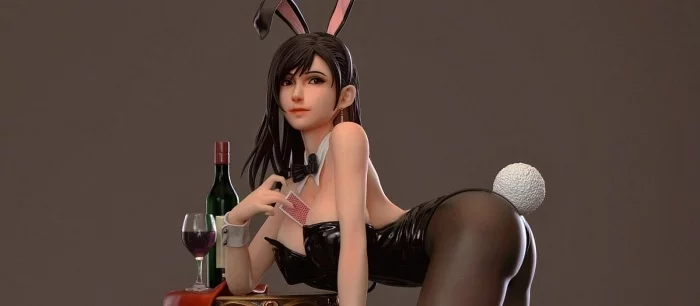 На фото показали новую раздеваемую фигурку Тифы Локхарт в эротичном костюме