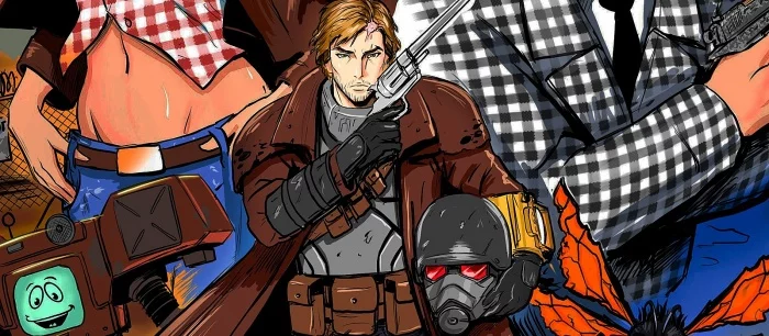 Если бы Fallout была аниме: художник нарисовал New Vegas, Fallout 4 и даже постер с Москвой