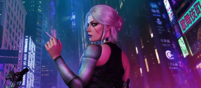 Фанаты верят, что нашли Цири из The Witcher 3 в Cyberpunk 2077. Правда, не в человеческом облике