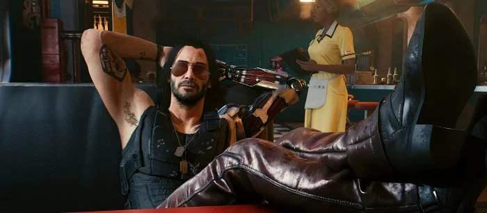 Теперь в Cyberpunk 2077 можно переспать с Киану Ривзом