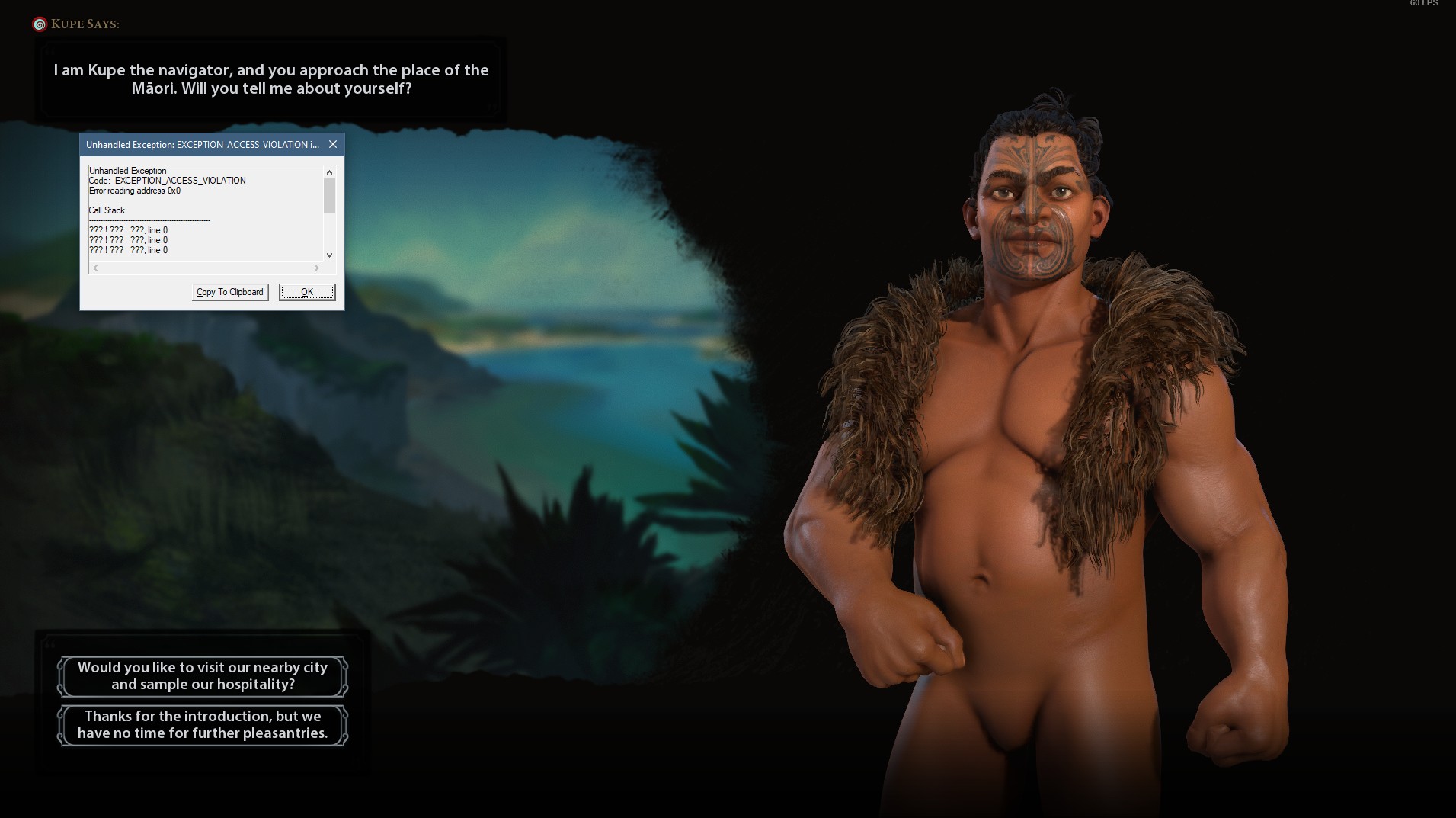 Забавный баг раздел персонажа Civilization 6 и показал, что он прячет под  одеждой