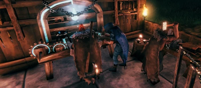 Как улучшить верстак в Valheim до 5 уровня. Как открыть колоду для рубки, дубильный станок, тесло и полку для инструментов