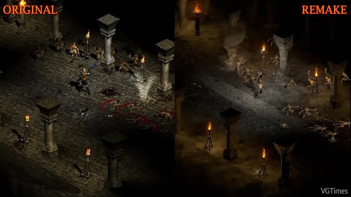 Графику ремастера Diablo 2: Resurrected сравнили с оригиналом на видео