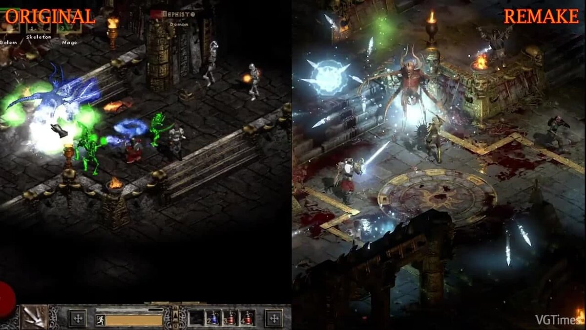 Графику ремастера Diablo 2: Resurrected сравнили с оригиналом на видео