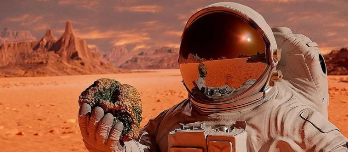 Прямо как в Surviving Mars. Учёные показали, как будет выглядеть марсианский город в 2100 году