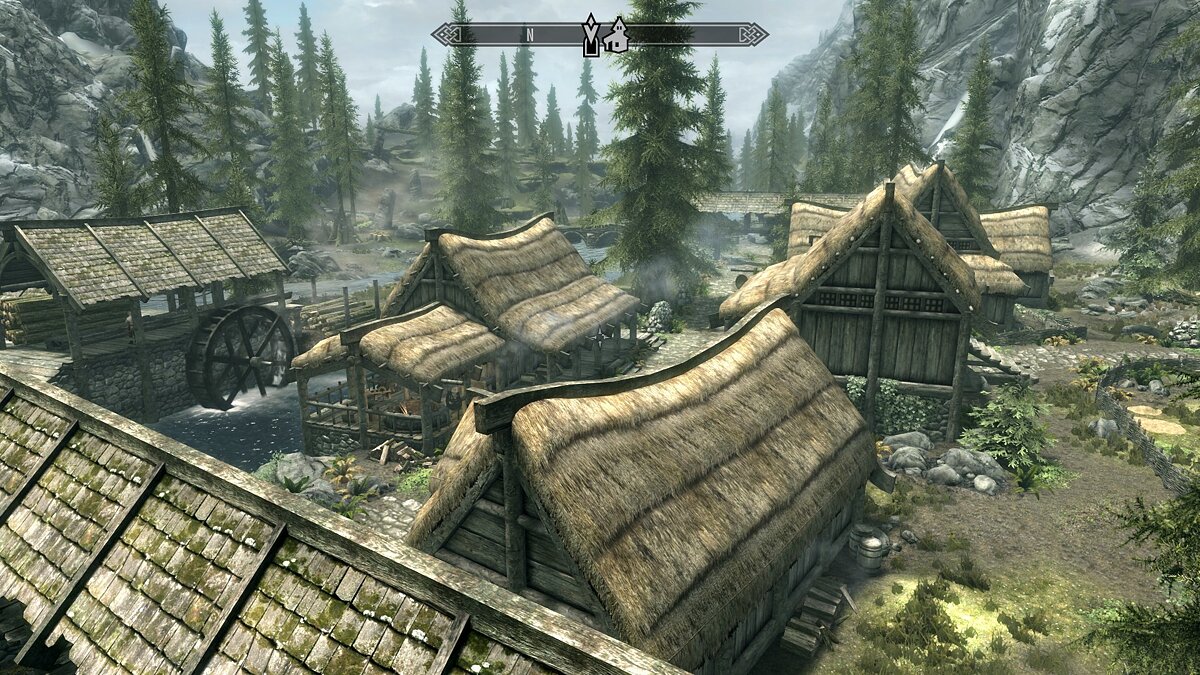 Фанат воссоздал в Valheim первую деревню из Skyrim и сравнил локации между  собой