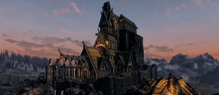 В Valheim почти неделю строят Вайтран из Skyrim. Вот что получилось у фанатов — видео