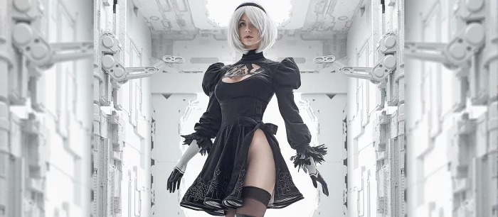 Девушка из России показала нереальный косплей на 2B из NieR: Automata