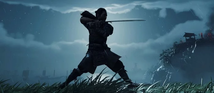 Крутые игровые постеры по Cyberpunk 2077 и Ghost of Tsushima в стиле ретро