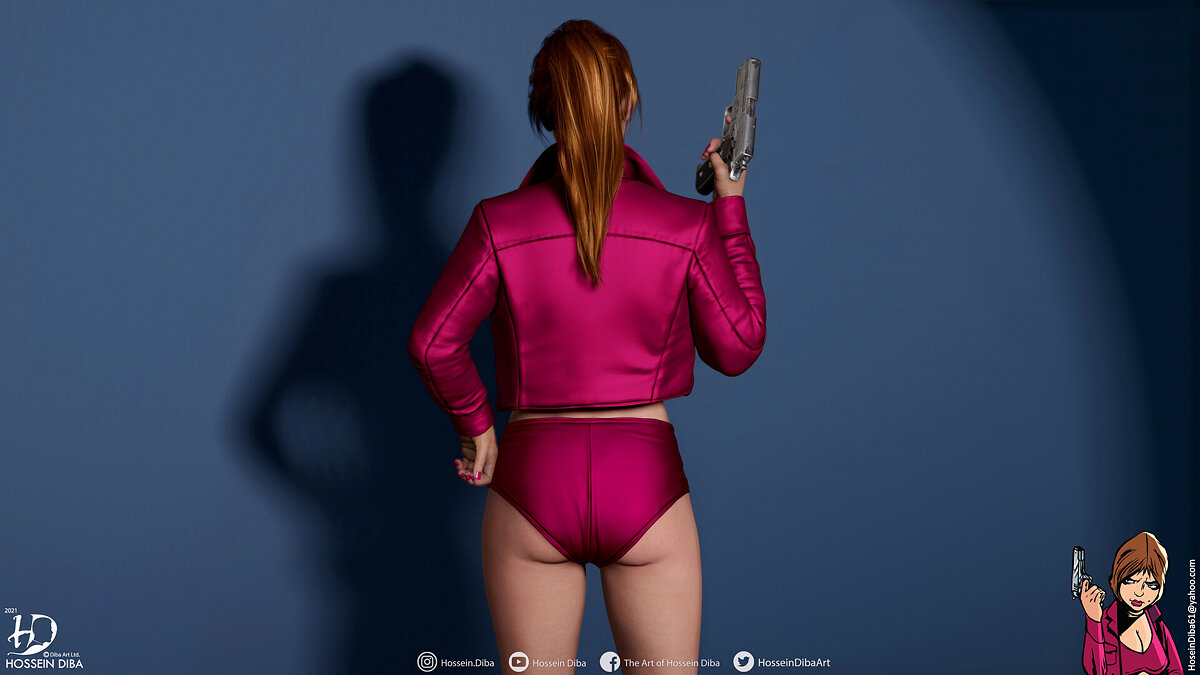 Gta 5 woman 3d model фото 24