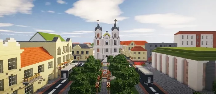 Школьник попал на ТВ, когда воссоздал и показал свой город в Minecraft. Его называют гением