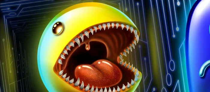 Скульптор показал, что у Пакмана внутри. Это жуткий монстр с открытым мозгом