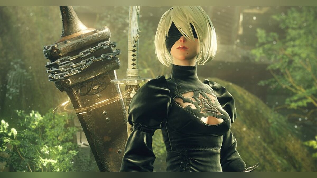 Очень большая фигурка обзор статуи андроида 2b из игры nier automata в масштабе 1 4