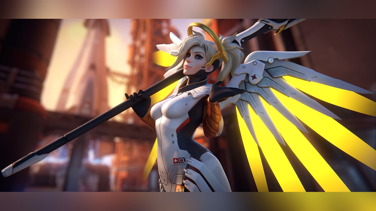 Девушка связала себя веревками и закосплеила Ангел из Overwatch. Получилось  горячо — фото