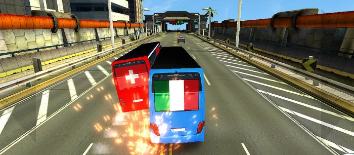 В Steam вышли аркадные гонки на футбольных автобусах. Там надо уничтожать противников и зарабатывать деньги