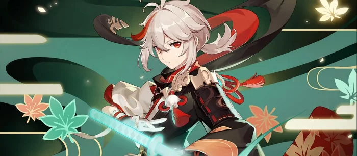 Всё о Каэдэхара Кадзуха в Genshin Impact 1.6 — билды на оружие и артефакты, таланты, умения, созвездия, тактики, преимущества и недостатки героя