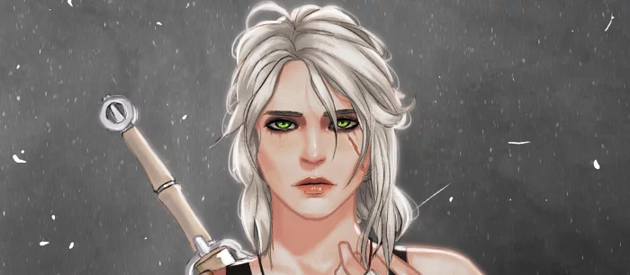 Девушка на своем теле рисует костюмы известных персонажей. Есть Цири, леди Димитреску и не только