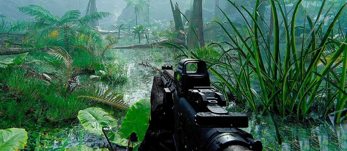 Появились новые скриншоты шутера с крутой графикой и разрушаемостью, похожего на Crysis с динозаврами