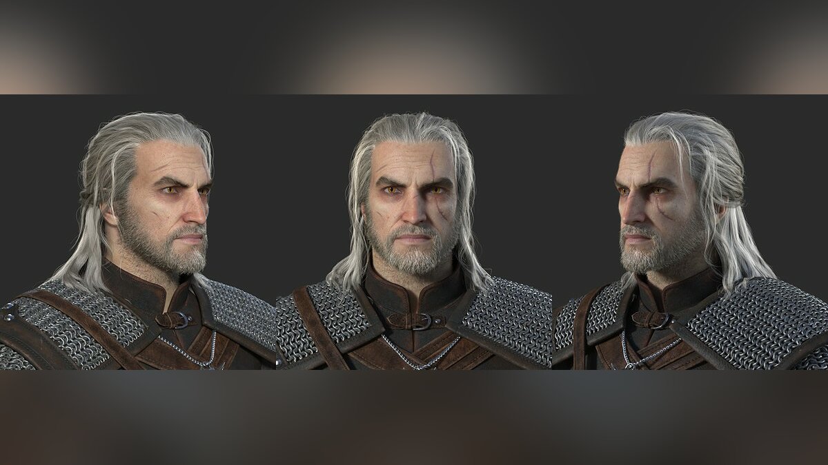 Ведьмак прическа Моддер изменил внешность Геральта в The Witcher 3, сделав его похожим на CG-моде