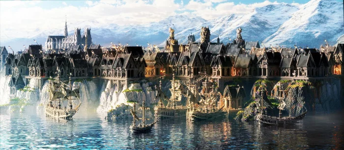 Фанаты потратили 3 года, чтобы построить в Minecraft средневековый город, как во «Властелине колец»