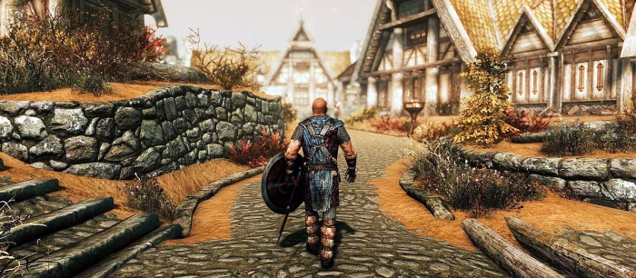 В Valheim построили большой город из Skyrim и показали сравнение с оригиналом