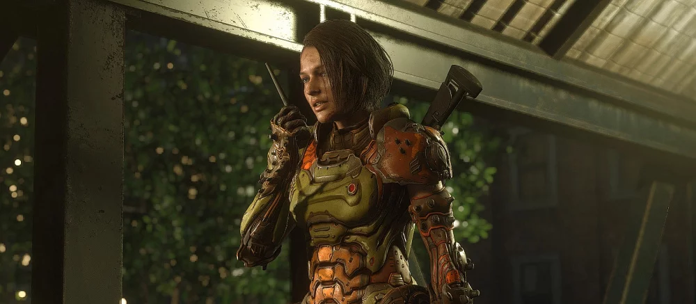 Джилл из Resident Evil 3 превратили в Палача Рока из Doom Eternal