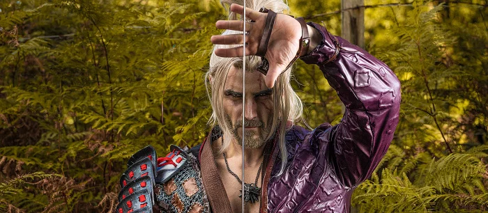 Качественный косплей ведьмака Геральта в японском стиле от Taryn