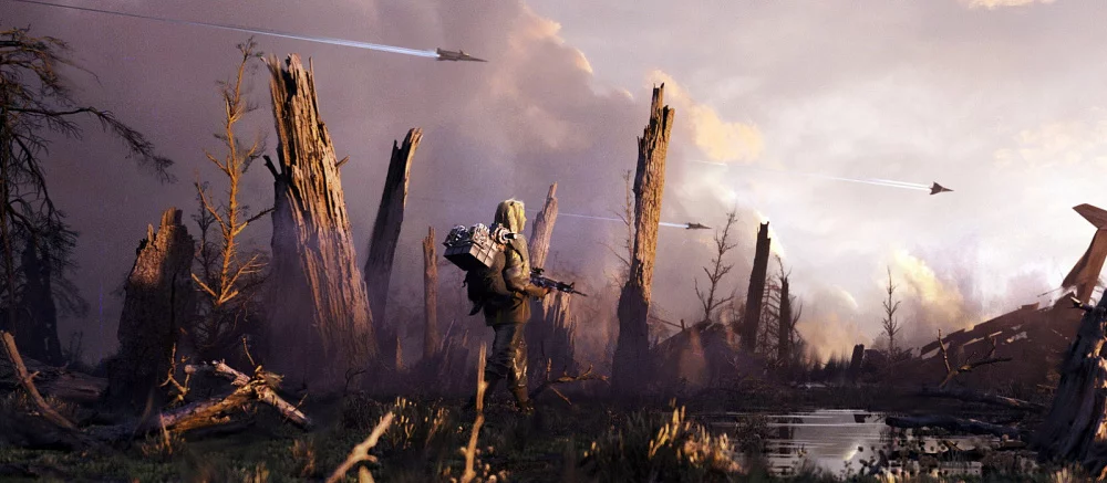 Дизайнер S.T.A.L.K.E.R. 2 из GSC Game World показал крутые арты с болотом и космическим кораблём