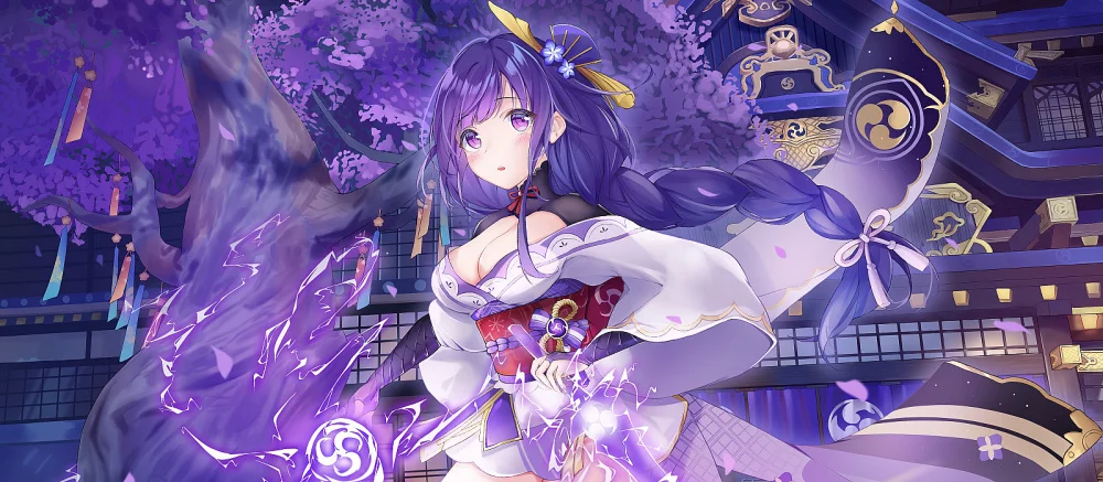 Эффектный косплей Сёгун Райдэн из Genshin Impact от очаровательной россиянки Alin Ma