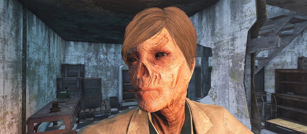 Моддер улучшил в Fallout 4 лица всех 1400 персонажей без потери FPS и показал результат. Мод весит 18 ГБ