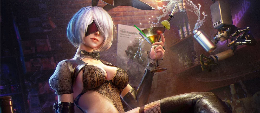 Показана новая фигурка 2B с силиконовой грудью. Она стоит почти 140 тысяч рублей