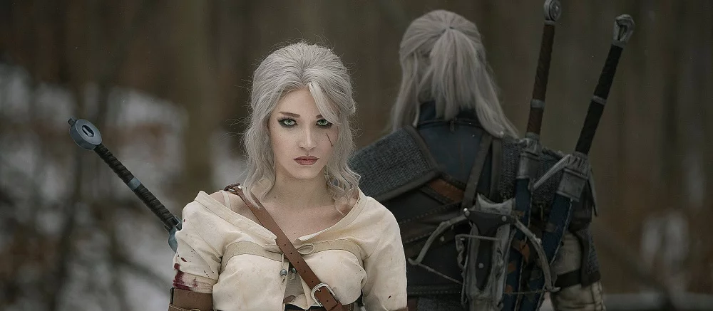 Парный косплей красавицы Цири и Геральта привлек создателей The Witcher 3