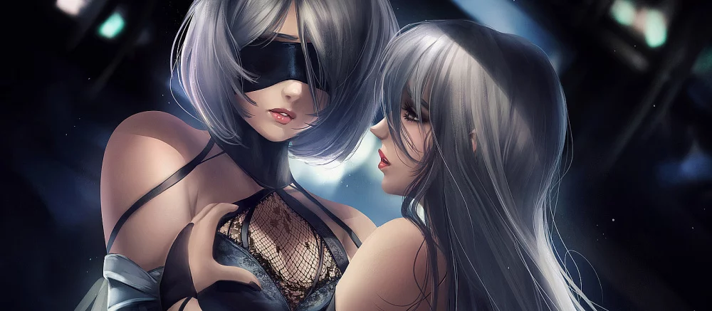 Представлены эротические фигурки ласкающихся 2B и A2 из Nier Automata. Одну из девушек можно раздеть (18+)