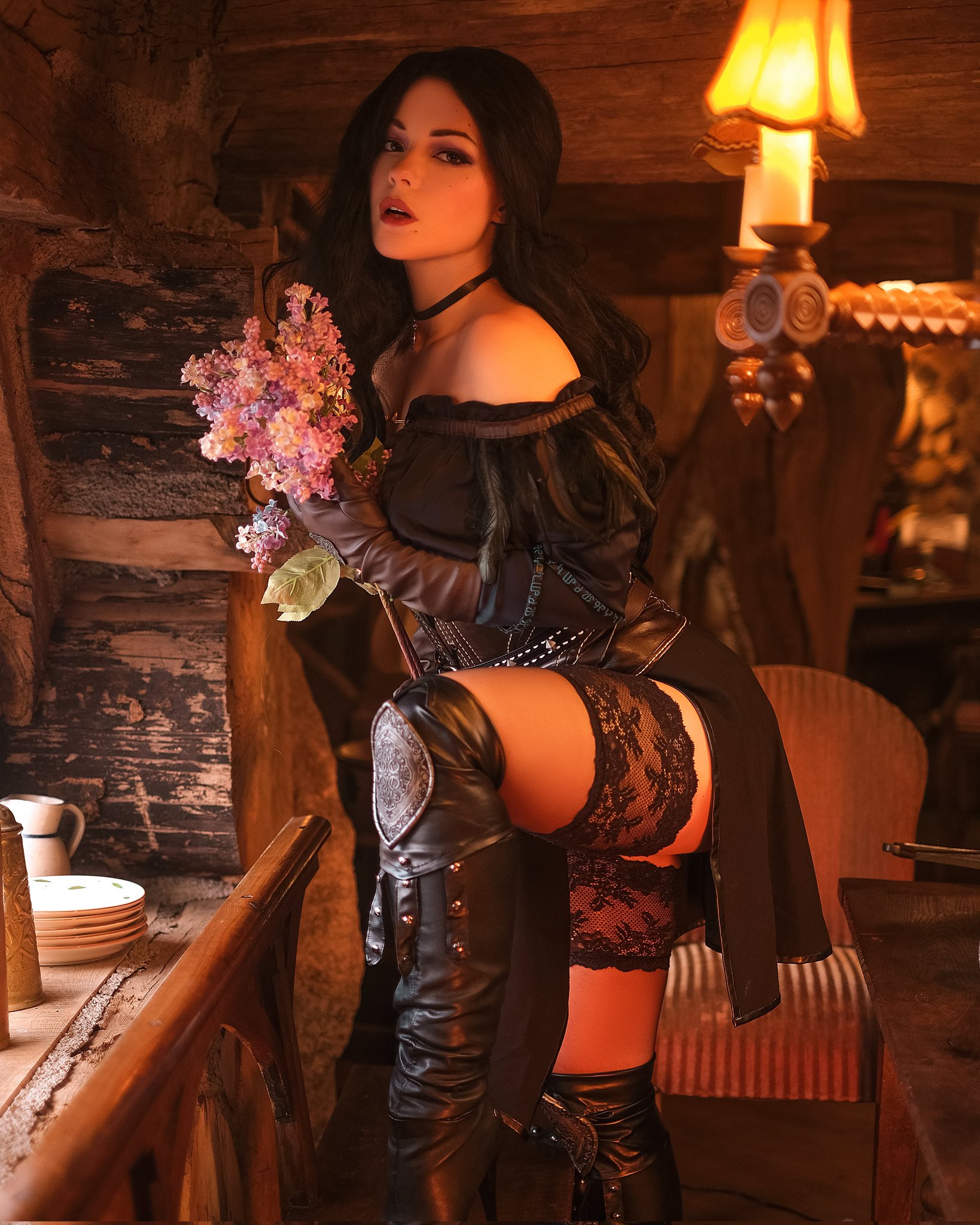 The witcher 3 yennefer cosplay фото 9