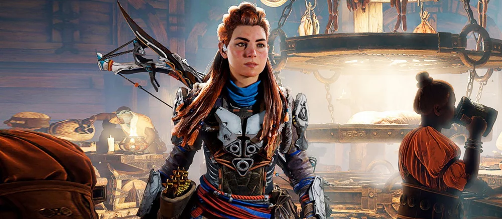 На свежих скриншотах Horizon Forbidden West показали новых роботов и густонаселённый город