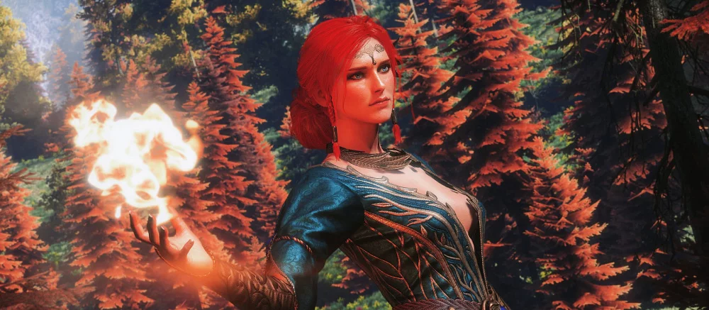 Девушка из Москвы показала косплей Трисс из The Witcher 3 с настоящим огнем