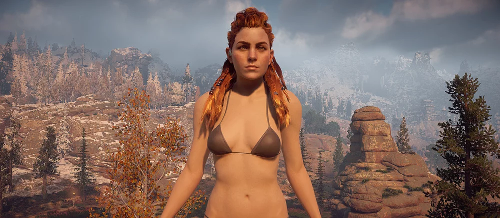 Моддер переодел Элой из Horizon Zero Dawn в сексуальное бикини