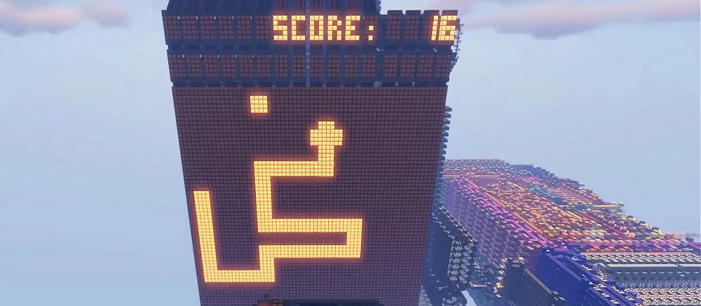 В Minecraft создан процессор, на котором запустили «Тетрис» и «Змейку»