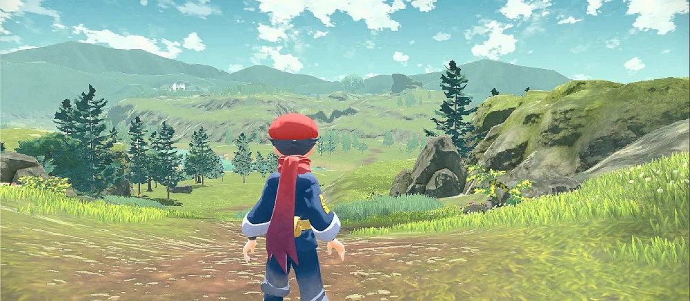 13 минут геймплея Pokemon Legends: Arceus. Битва с покемоном-боссом и путешествие по открытому миру