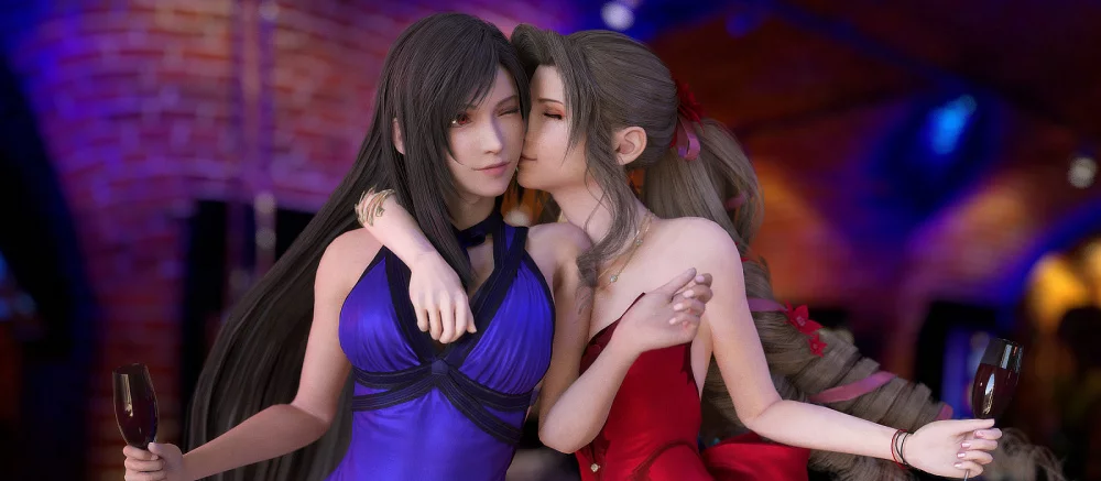 Моддер раздел Тифу и Айрис в ремейке Final Fantasy VII — но пока только в главном меню