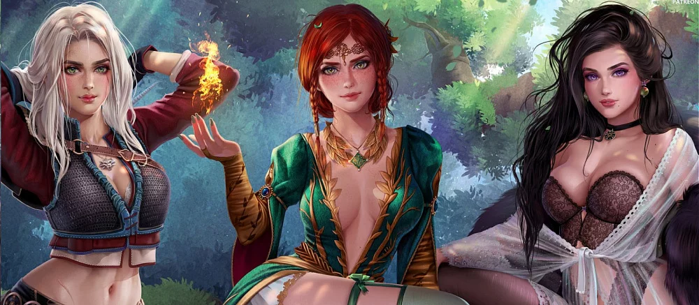 Цири, Трисс, Йеннифэр попали в Найт-Сити — геймер воссоздал героинь The Witcher 3 в редакторе Cyberpunk 2077