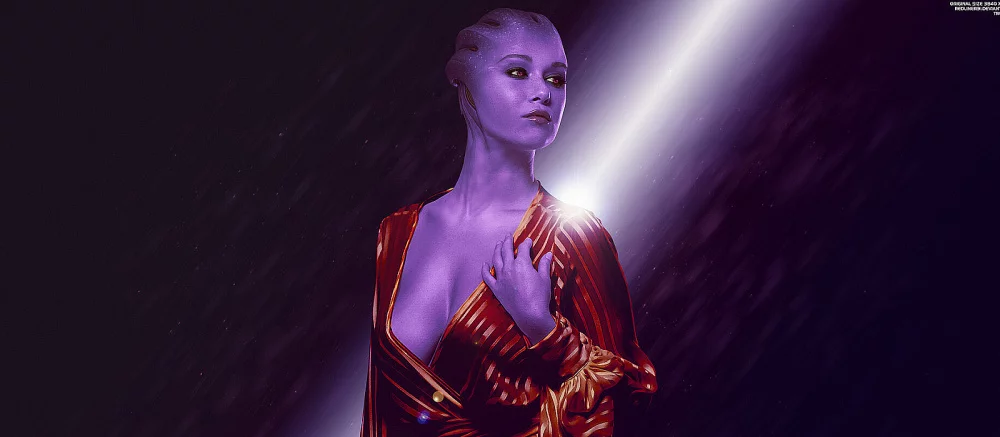 Модель из Италии показала эротичный косплей азарианской танцовщицы из Mass Effect