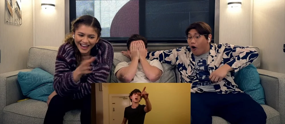 Видео: реакция звезд «Человека-паука: Нет пути домой» на первое прослушивание и съемки мема с тремя «пауками»