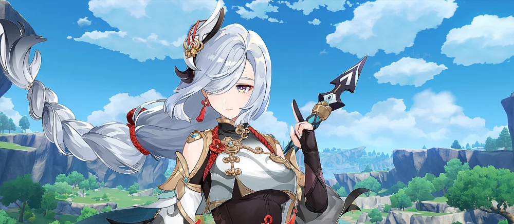 Российская красавица показала косплей Шэнь Хэ из Genshin Impact