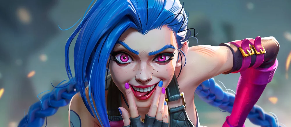 Модель нарисовала на своем голом теле Джинкс из «Аркейна» — есть фото и видео